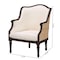 Bali & Pari Ornella Traditional French Beige Fabric and Dark Brown Finished Wood Accent Chair 238-13385-ZORO - alternate 9